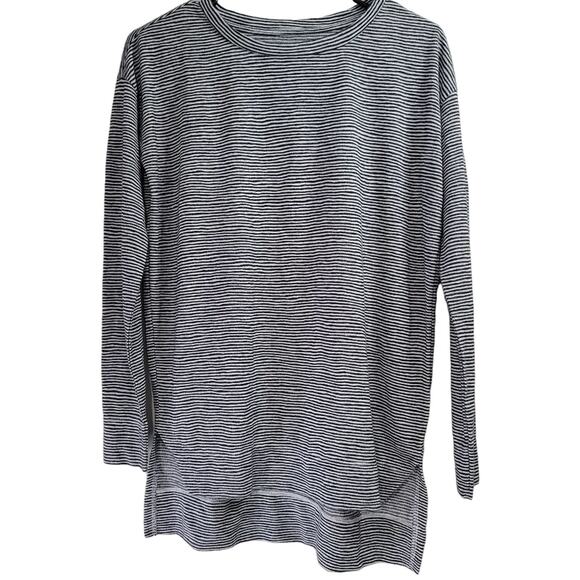 Loft Pinstriped Long Sleeve‎ Top XS - Picture 1 of 7